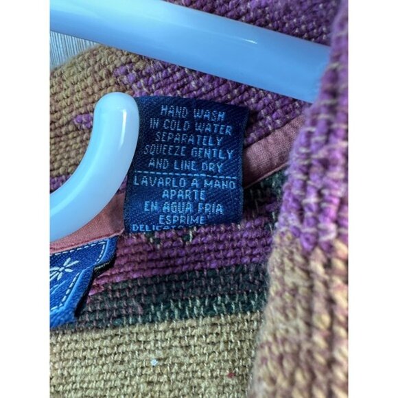 Jane Ashley Horse Tapestry Jacket Womens Southwestern Orange brown Blazer Size M - Picture 4 of 6